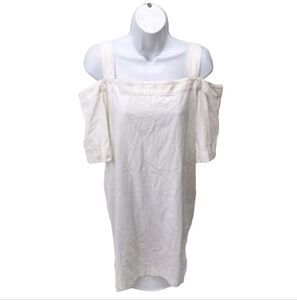 NWT Calvin Klein Cold Shoulder Mini Dress M Beige  #drs3.4